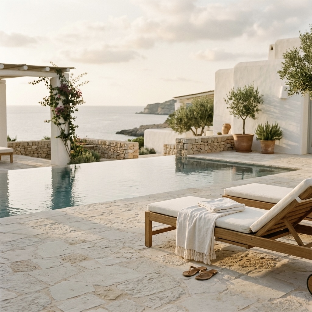 Villa with infinity pool overlooking the Mediterranean