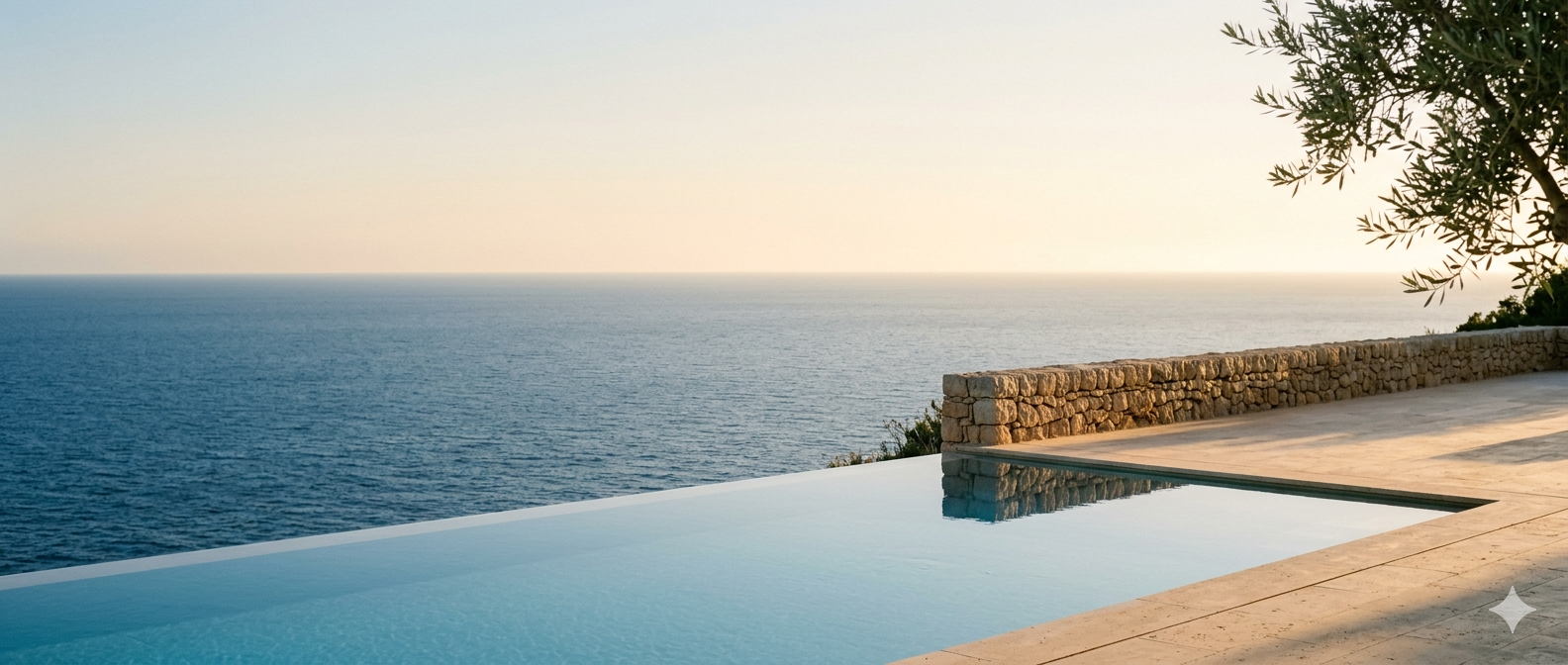 Infinity pool overlooking the Mediterranean